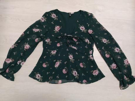Ľahká kvetovana blúzka., h&m,34