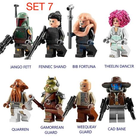 Rôzne figúrky star wars 8 (8ks) typ lego - nové,