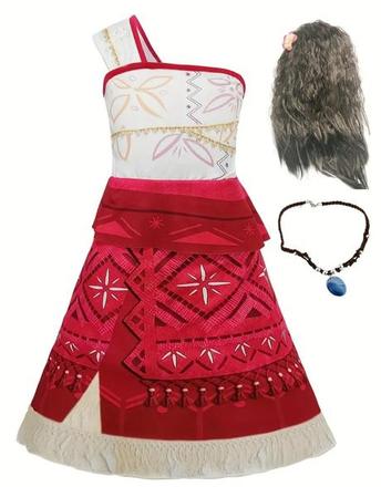 Moana vajana 2 šaty kostým, 