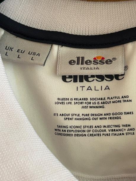 Biele tričko s golierom zn.ellesse č.l, l