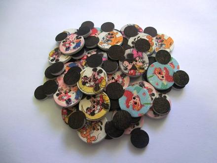 Drevený gombík 24x28 mm,