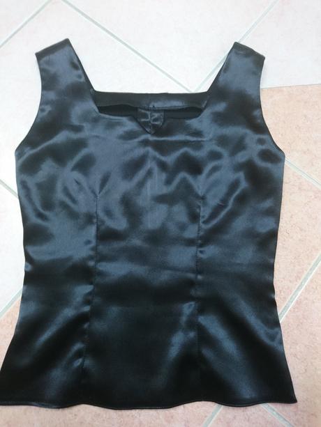Saténový top, s