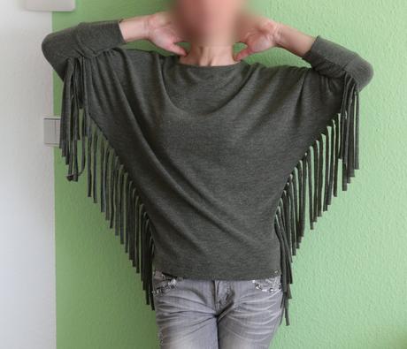 Netopierí svetrík so strapcami artigli, s-m, m