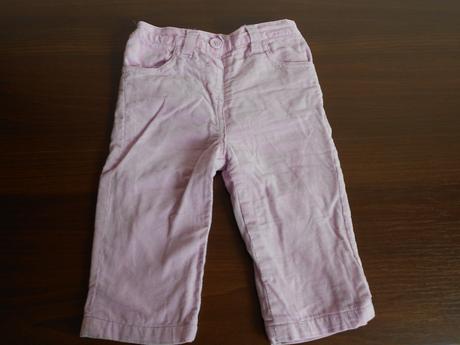 Bledofialové kordové nohavice, f&f,74