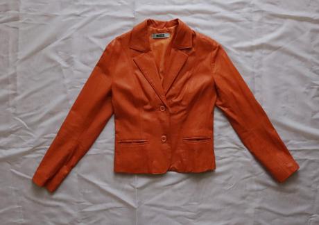 Kožená bunda z talianska, s