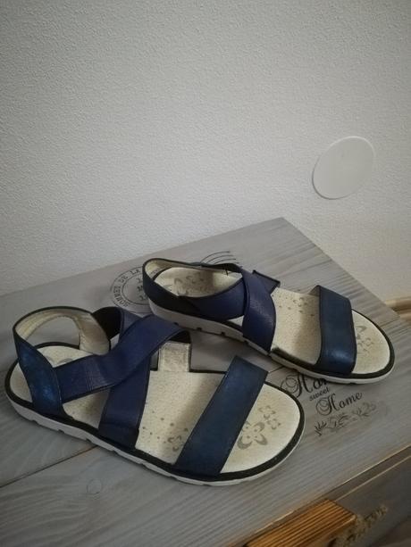 Nasúvacie modré sandálky, nelli blu,33