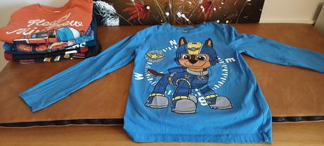 Tričká dlhý rukáv 122/128, 122