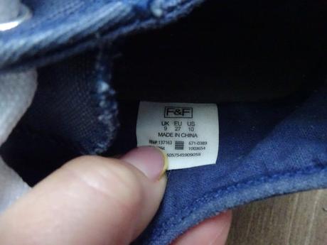 Detské plátené tenisky zn. f&f v27, f&f,27