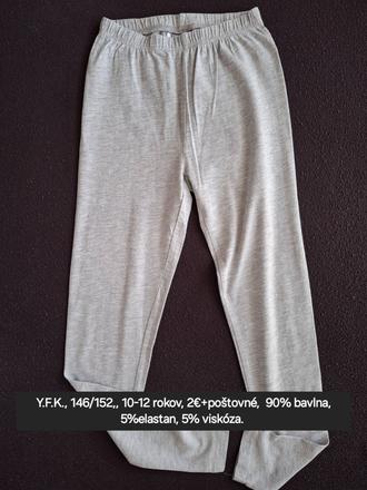 Dievčenské šedé legíny., 152