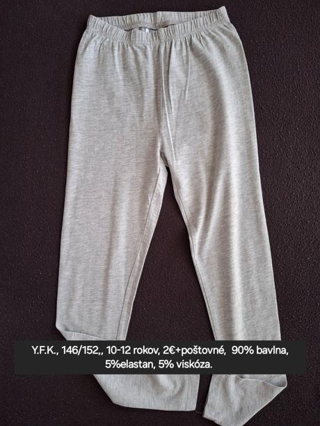 Dievčenské šedé legíny., 152