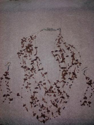 Sada bižutéria hnedá, 