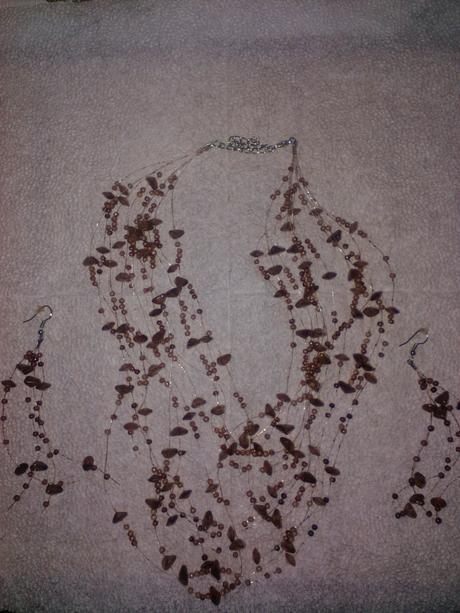 Sada bižutéria hnedá,