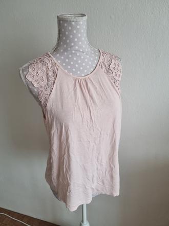 Ružový top h&m veľ. m, h&m,m