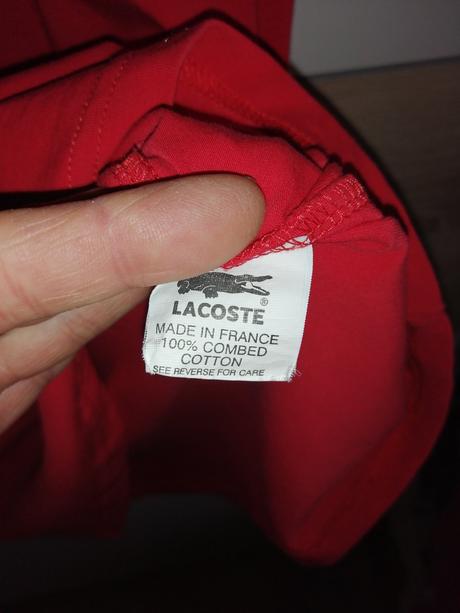 Lacoste červené šaty, lacoste,s