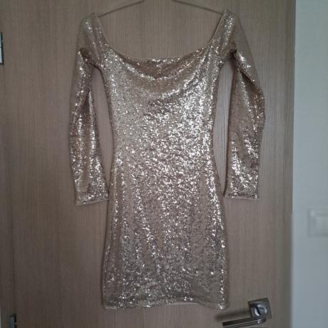 Trblietavé šaty, h&m,32