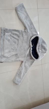 Plyšová mikina f&f s kapucňou, f&f,104