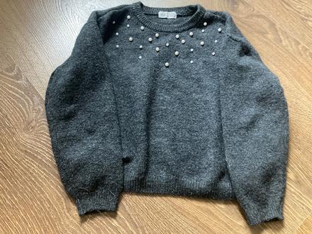 Sveter s perličkami, h&m,158