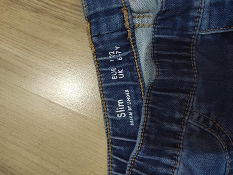 Slim riflové nohavice, lindex,122