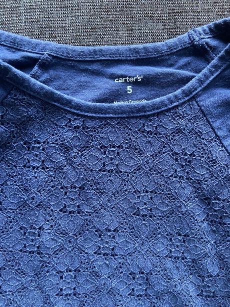 Tričko s čipkou, carter's,110