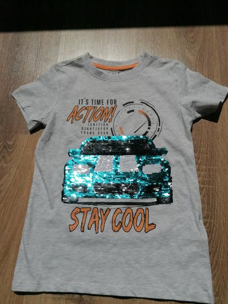 Tričko s flitrami, 128