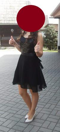 Spoločenské večerné kokteilové šaty, s-36, m-38, s