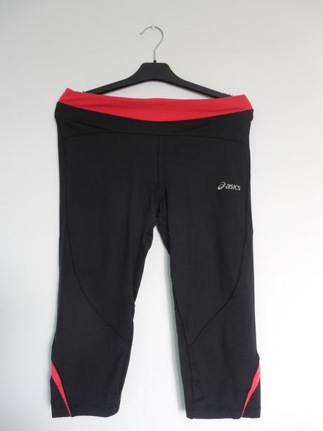 Čierne trojštvrťové legíny, asics,m