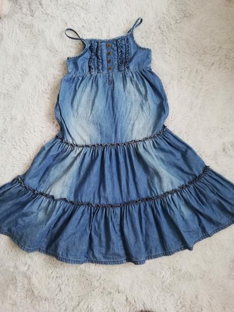 Riflové maxi šaty next 5 rokov, next,110