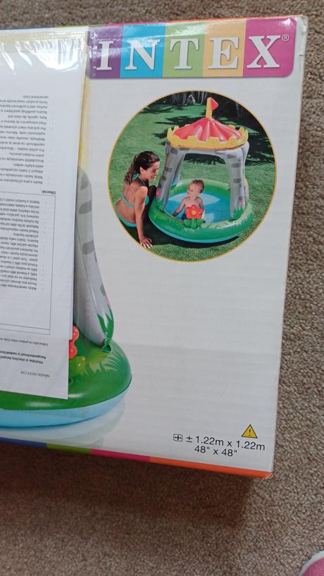 Detsky bazén do strieškou hrad 122x122cm, 