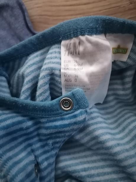 3x pyžamka - 74, h&m,74