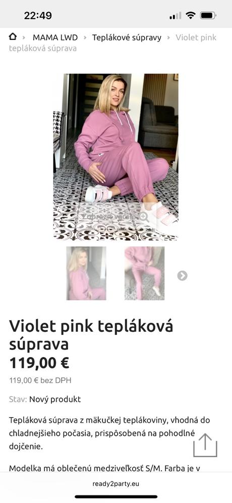 Lwd kojo teplakova suprava s/m pink, s