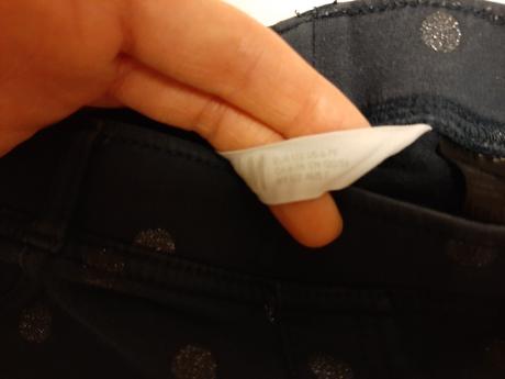Legino-nohavice s trblietavymi bodkami, h&m,122