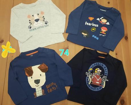 Tričká 4ks č.74, 68–80