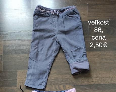 Oteplené nohavice, c&a,86