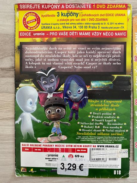 Casperova strašidelná škola 2 diely, cena za kus, 