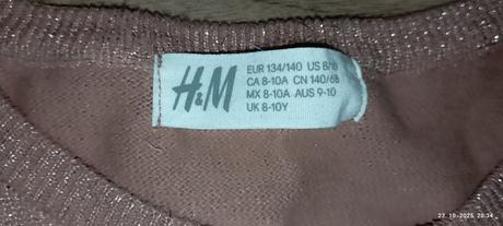 Trblietavé šaty 134/140, h&m,134