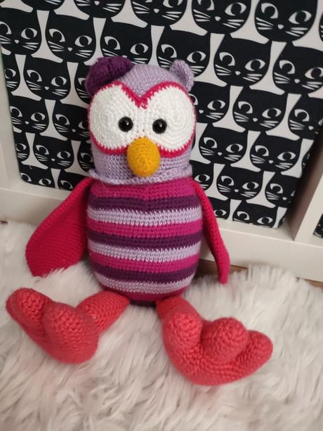 Háčkovaná sovička 33 cm, 