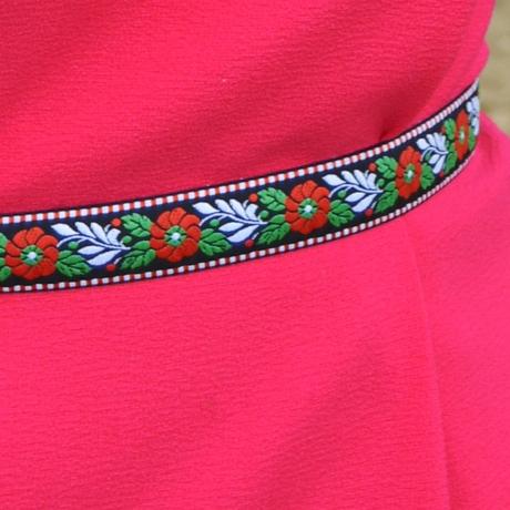 Folklórny opasok úzky 23 mm šírka, 