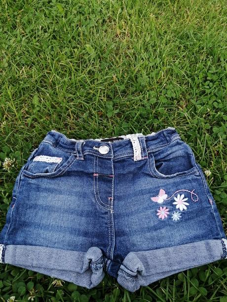 Riflove kraťase "baby girl", primark,98