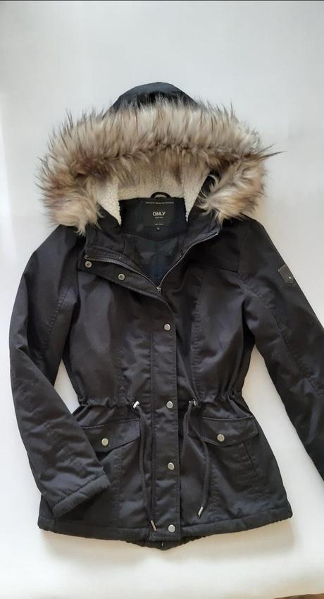 Kvalitná čierna parka only, only,m