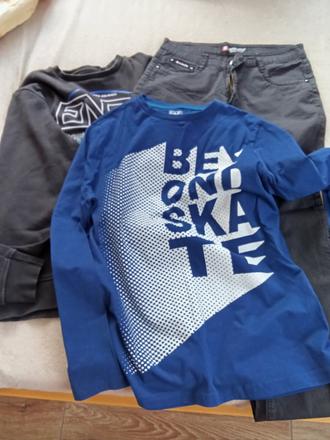 Nohavice, mikina, tricko, 158–170