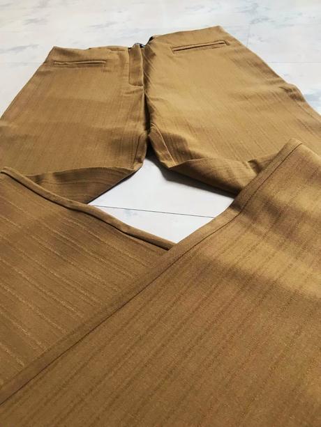 Rozšírené nohavice s vysokým pásom, l