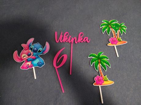 Zápich do torty stitch, 