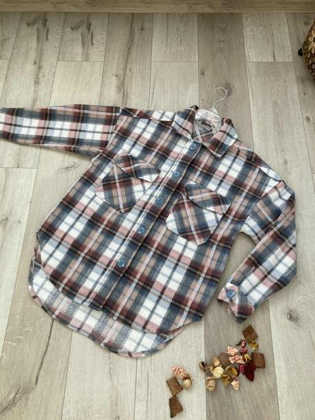 Košeľo bunda hrubšia vrchný odev -l,, l