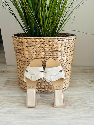 Krásne kožené šľapky značky zara, zara,38