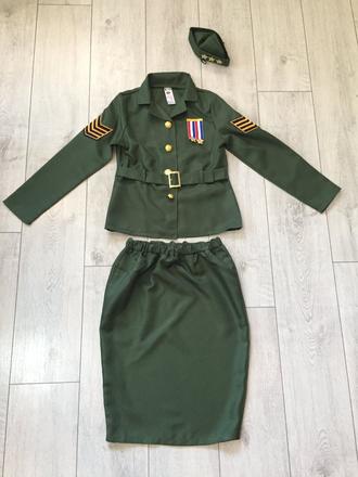 Dievčensky kostym vojačka 10-12 rokov, 