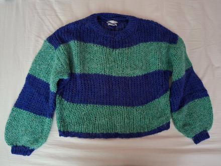 Krátky pásikový svetrík, reserved,s