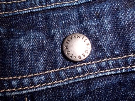 Riflová bunda m-l, tommy hilfiger,m