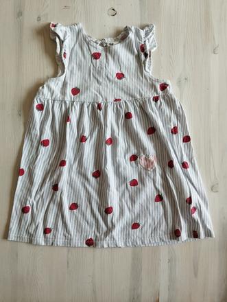 Šaty jahôdky, h&m,86
