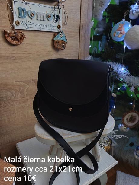 Dámska štýlová čierna kabelka, 