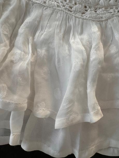 Háčkovaná sukňa s volánom, zara,s